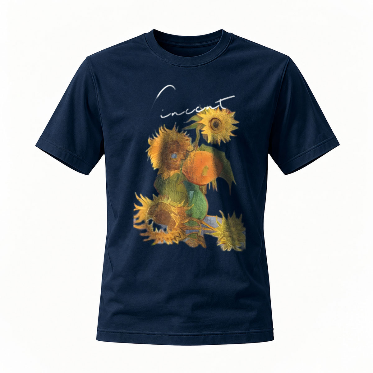 Vincent Van Gogh Sunflowers Art Men's T-Shirt - Image 7