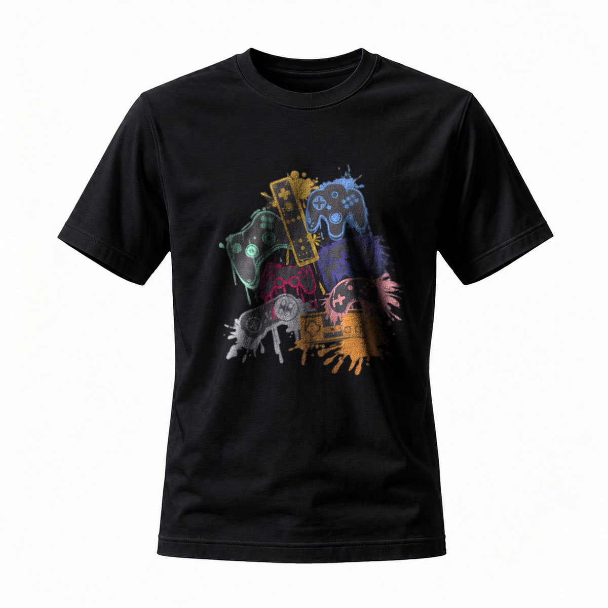 Men's Gamer Controller Print T-Shirt Gaming Gift Apparel
