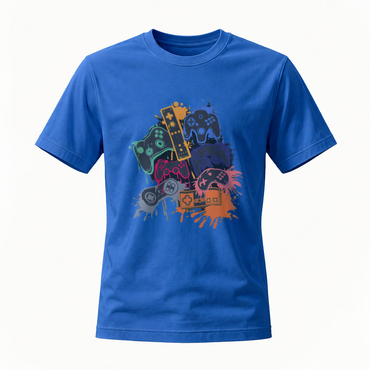 Men's Gamer Controller Print T-Shirt Gaming Gift Apparel - Image 4