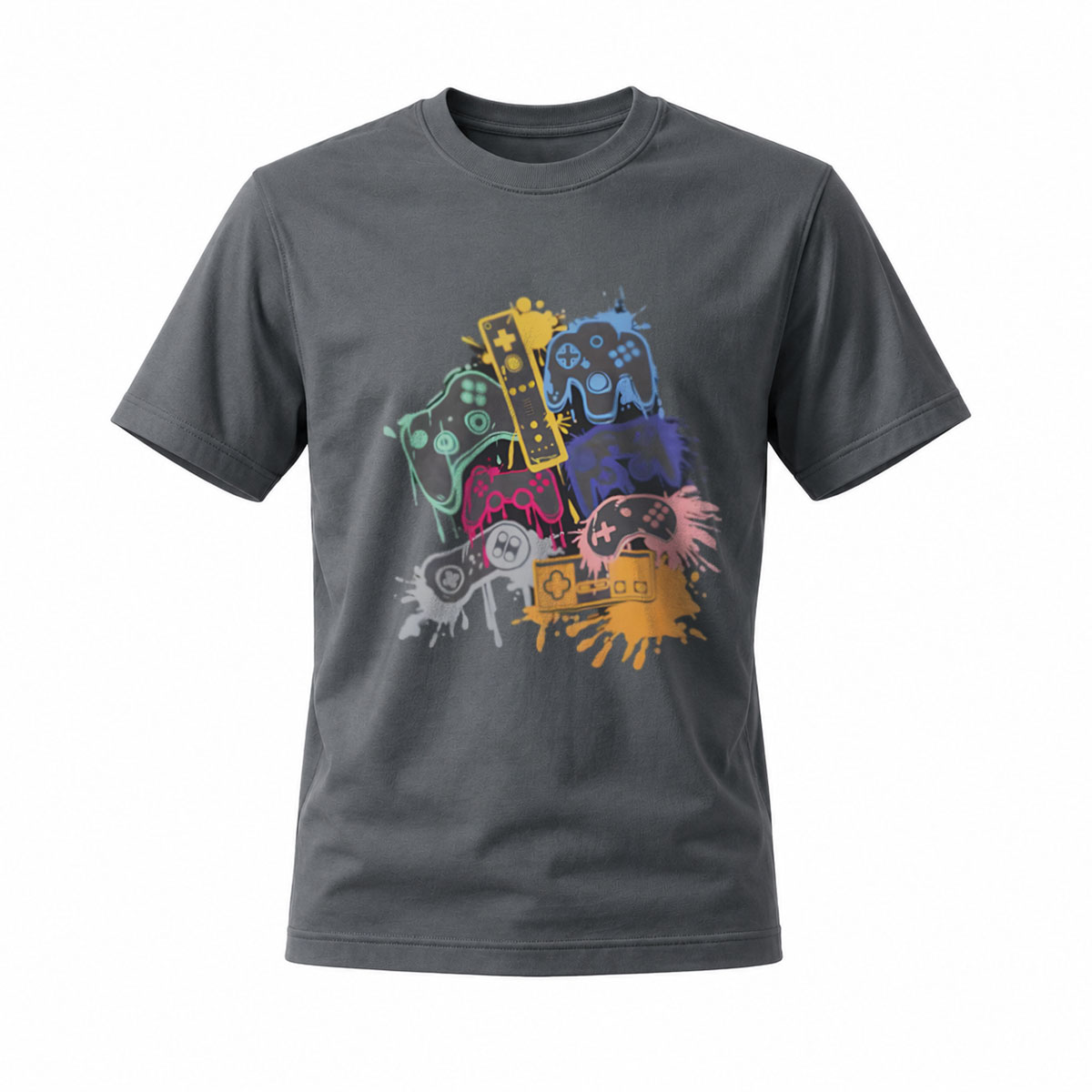 Men's Gamer Controller Print T-Shirt Gaming Gift Apparel - Image 6