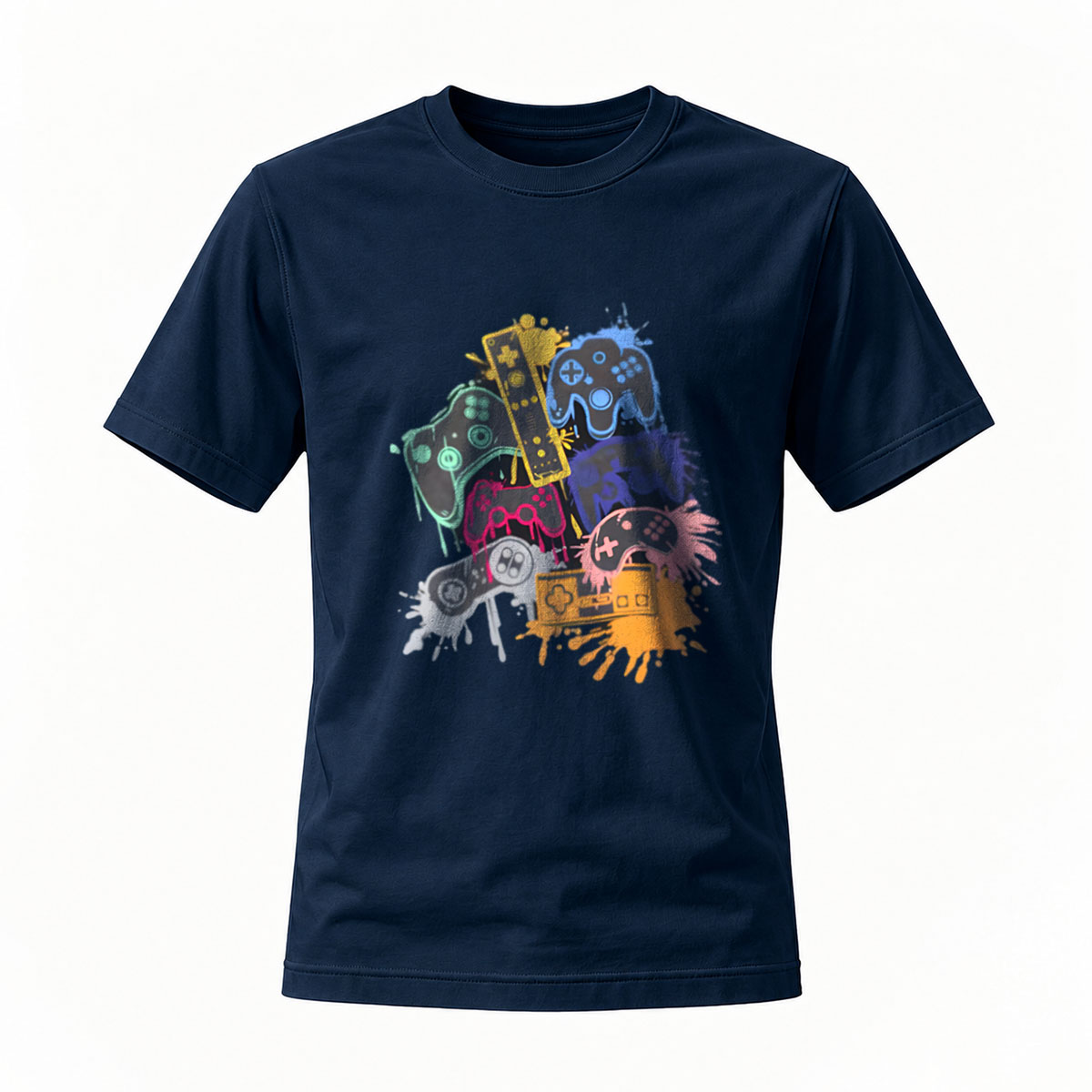 Men's Gamer Controller Print T-Shirt Gaming Gift Apparel - Image 7