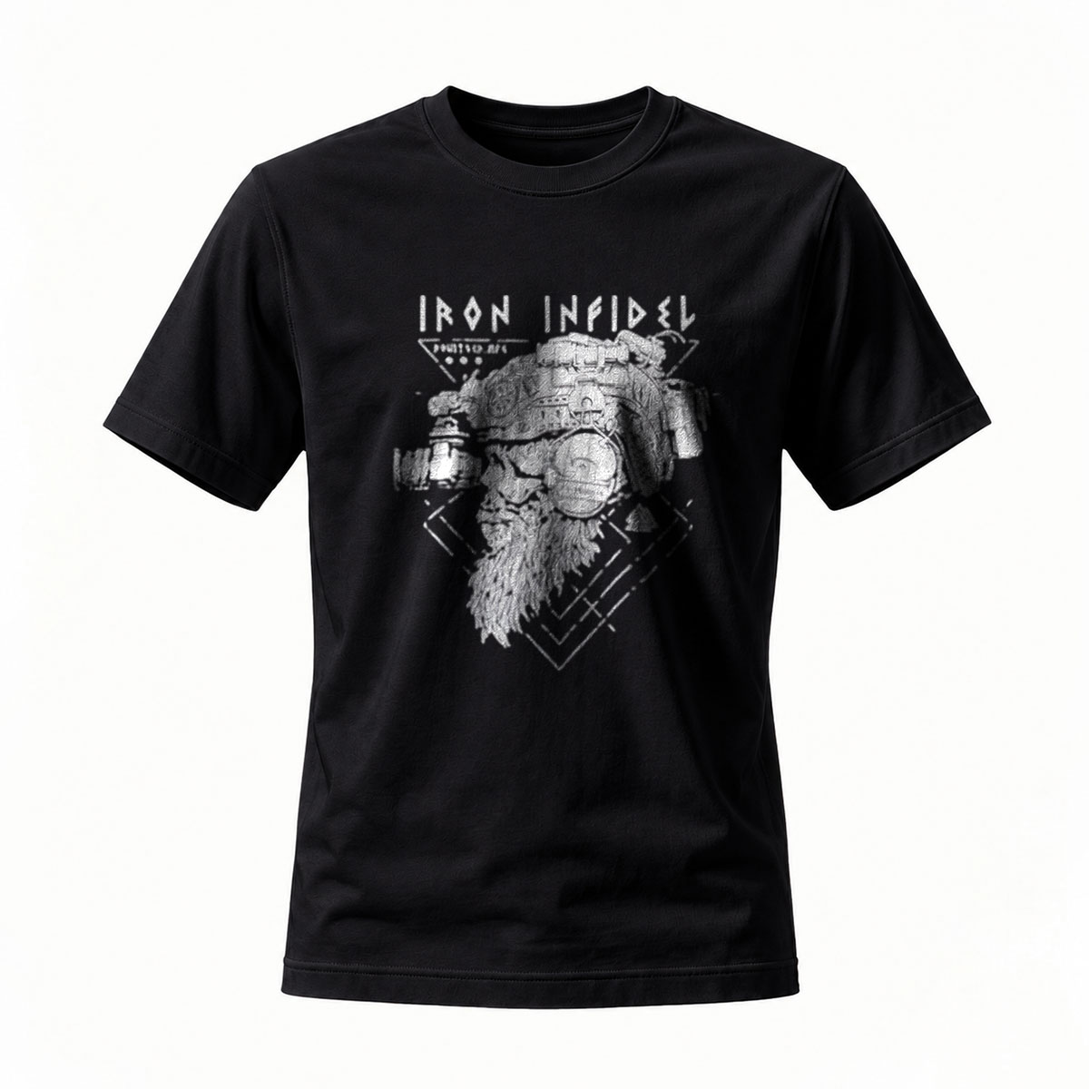 Iron Infidel Gas Mask T-Shirt Men's Black Graphic Tee