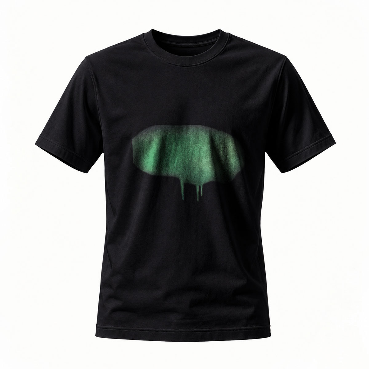 Green Bat Logo T-Shirt Men's Casual Streetwear Fashion