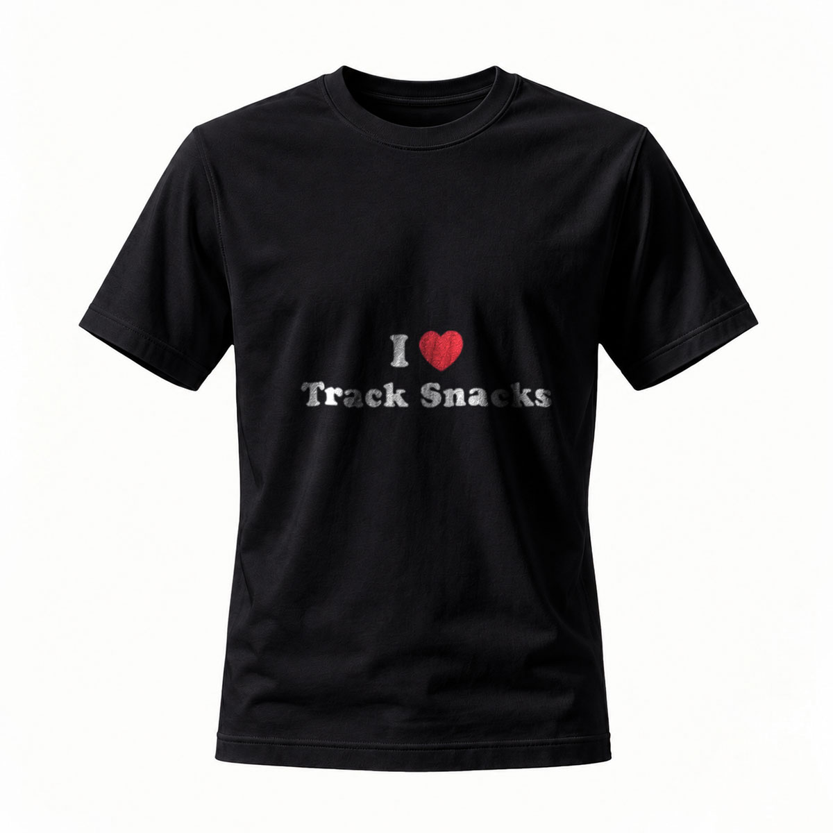 I Love Track Snacks T-Shirt Men Women Casual Wear Gift