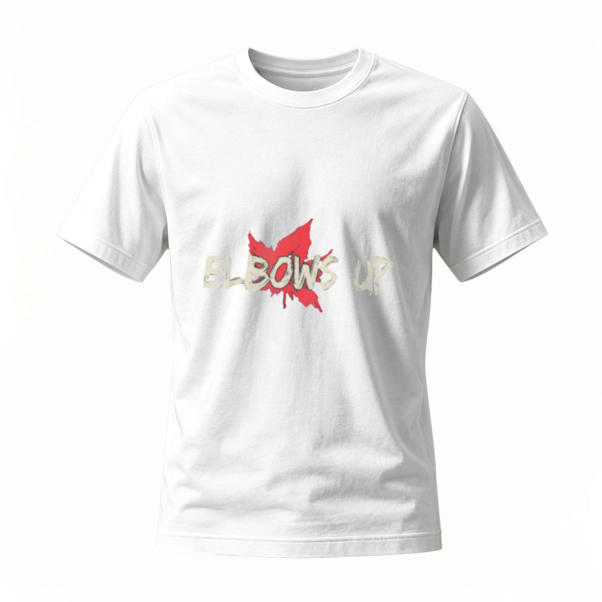 Elbows Up T-Shirt Men's Baseball Style Graphic Tee Gift Wear - Image 2