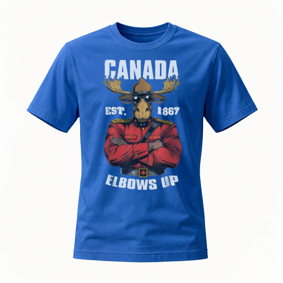 Canada Moose Mountie Elbows Up T-Shirt Men's Casual Wear - Image 4