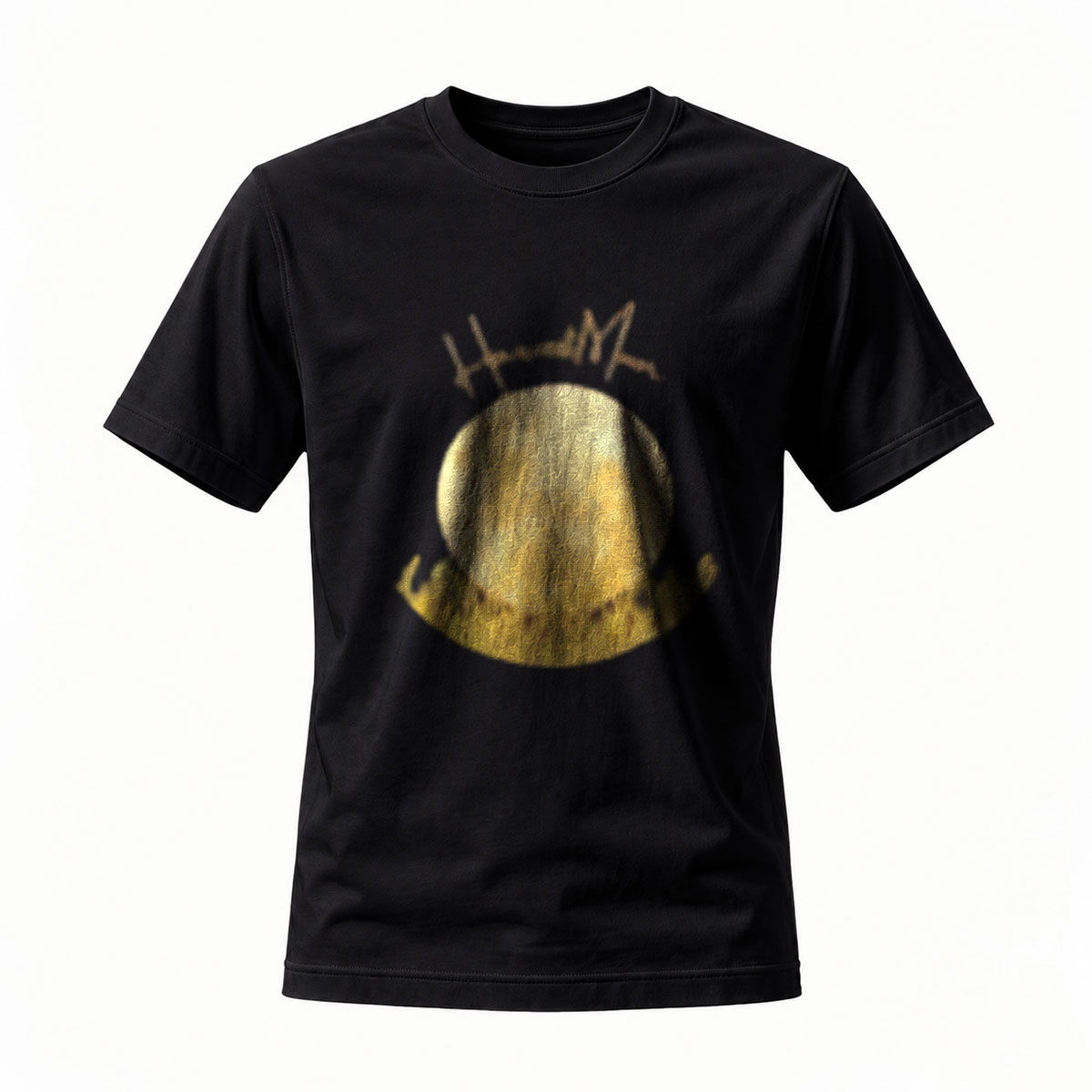 Golden Hat Logo T-Shirt Men's Casual Wear Gift Fashion