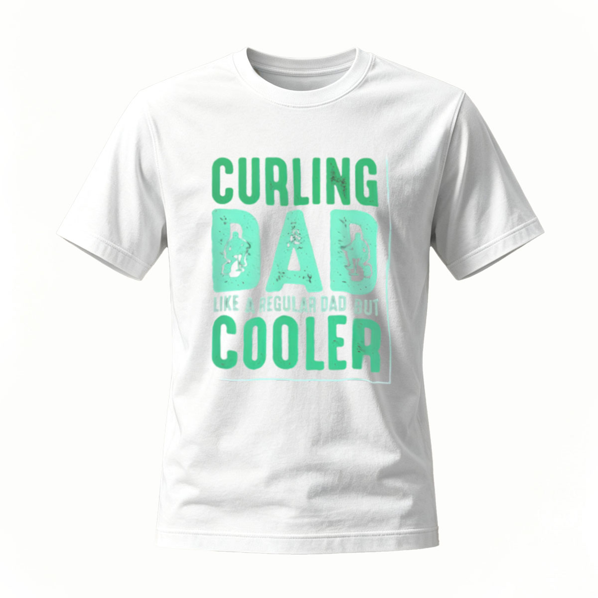Curling Dad Cooler T-Shirt Men's Gift Sport Fashion - Image 2