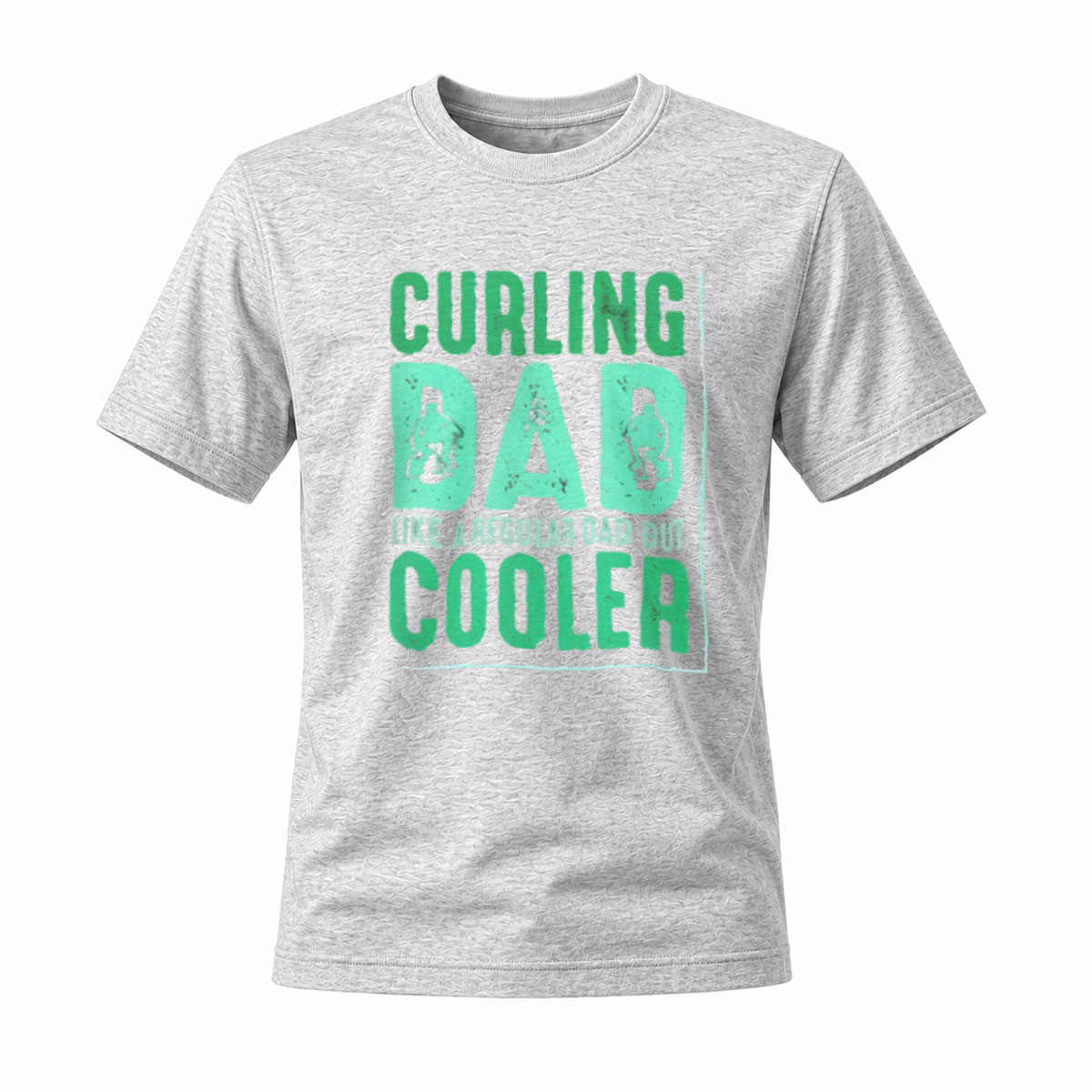 Curling Dad Cooler T-Shirt Men's Gift Sport Fashion - Image 3