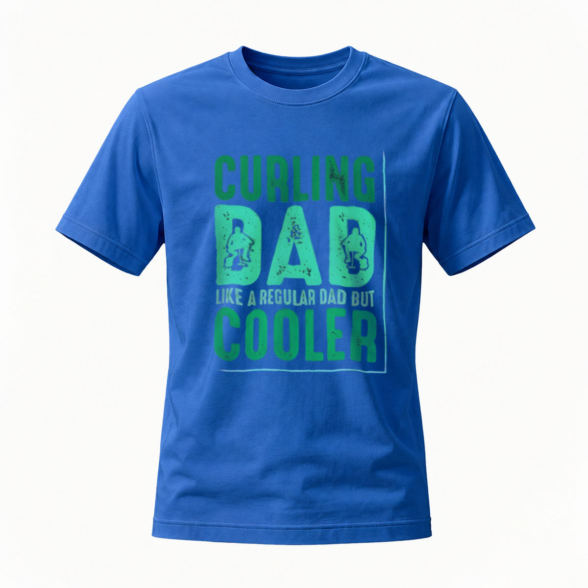Curling Dad Cooler T-Shirt Men's Gift Sport Fashion - Image 4