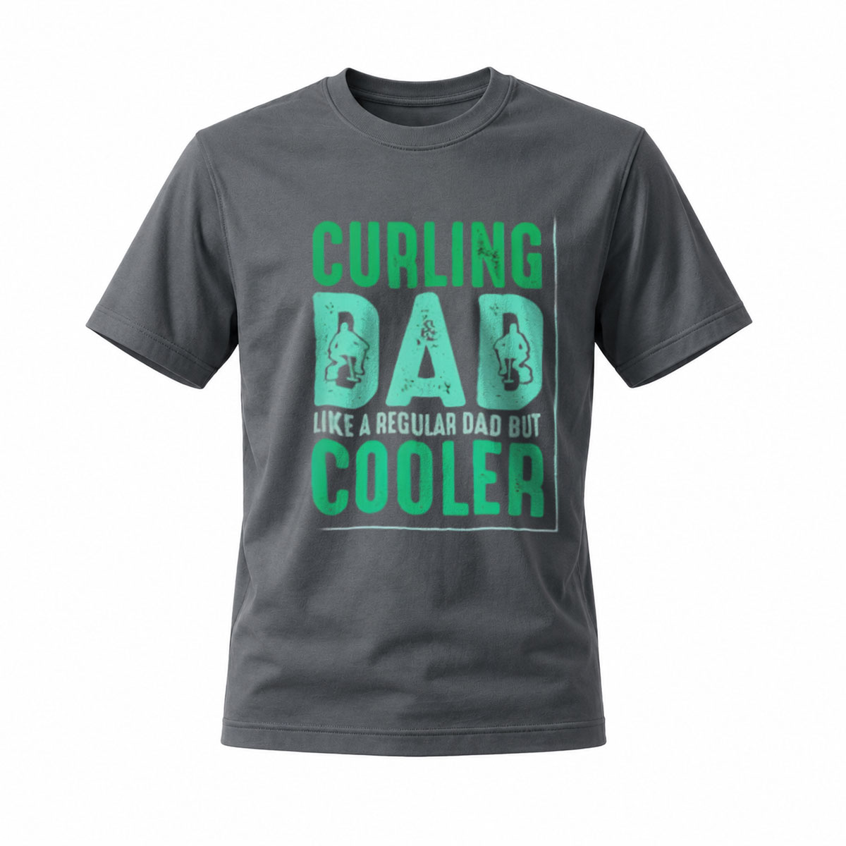 Curling Dad Cooler T-Shirt Men's Gift Sport Fashion - Image 6