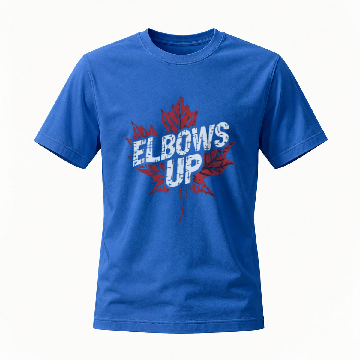 Elbows Up Maple Leaf T-Shirt Men's Casual Wear Canada Pride - Image 4