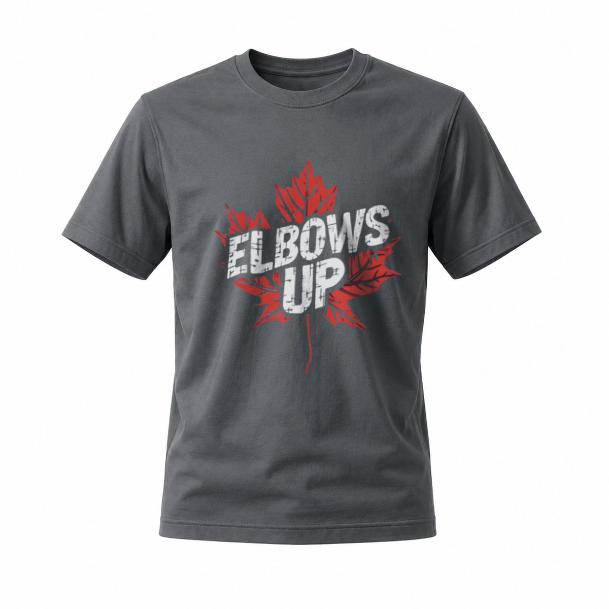 Elbows Up Maple Leaf T-Shirt Men's Casual Wear Canada Pride - Image 6
