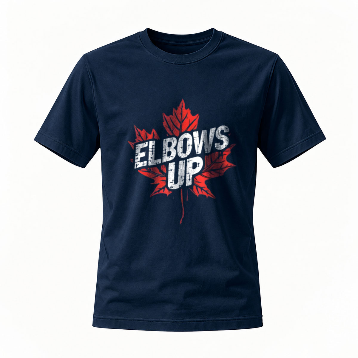 Elbows Up Maple Leaf T-Shirt Men's Casual Wear Canada Pride - Image 7