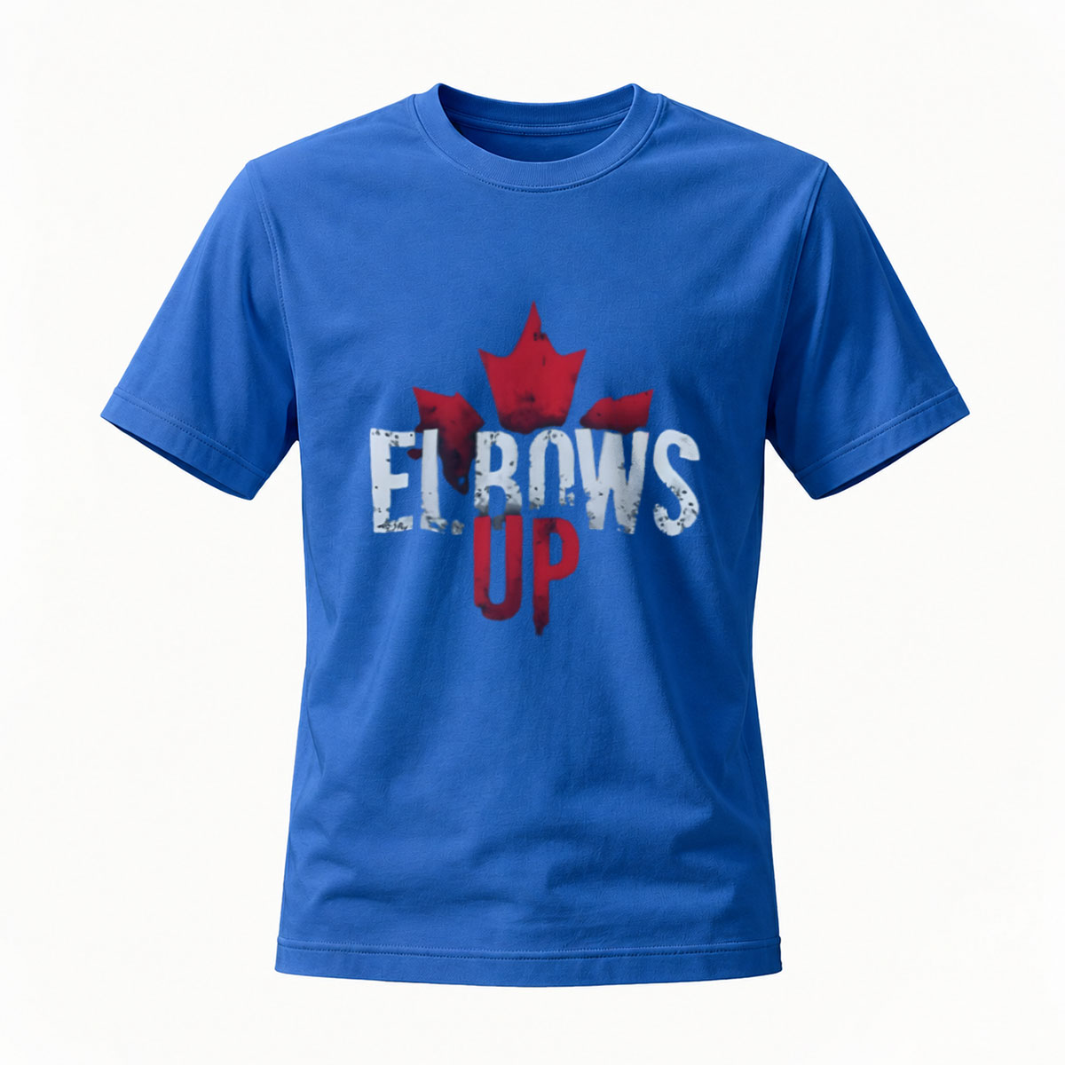 Elbows Up Canada Maple Leaf T-Shirt Men's Casual Wear - Image 4