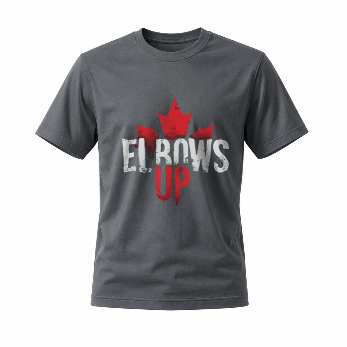 Elbows Up Canada Maple Leaf T-Shirt Men's Casual Wear - Image 6