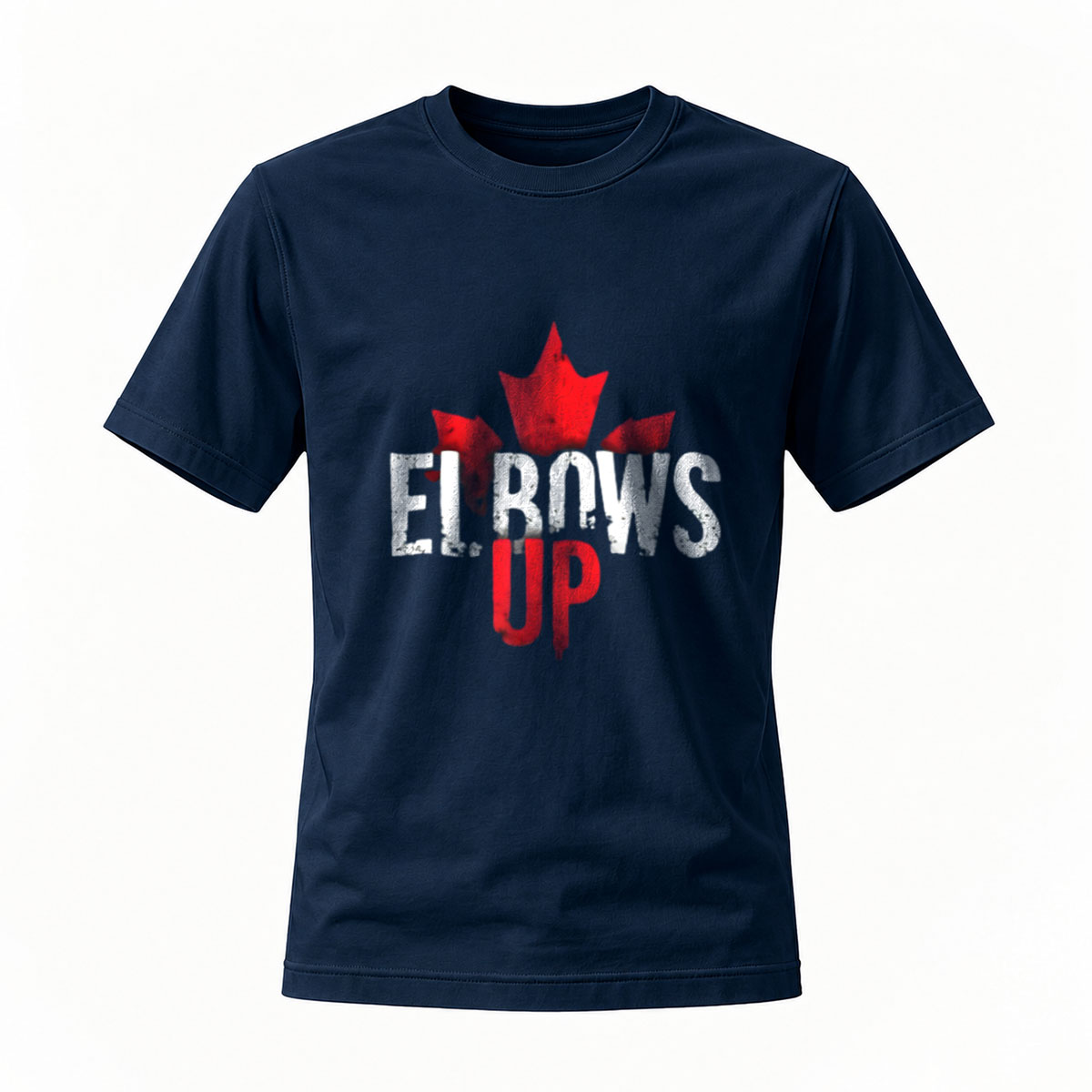 Elbows Up Canada Maple Leaf T-Shirt Men's Casual Wear - Image 7