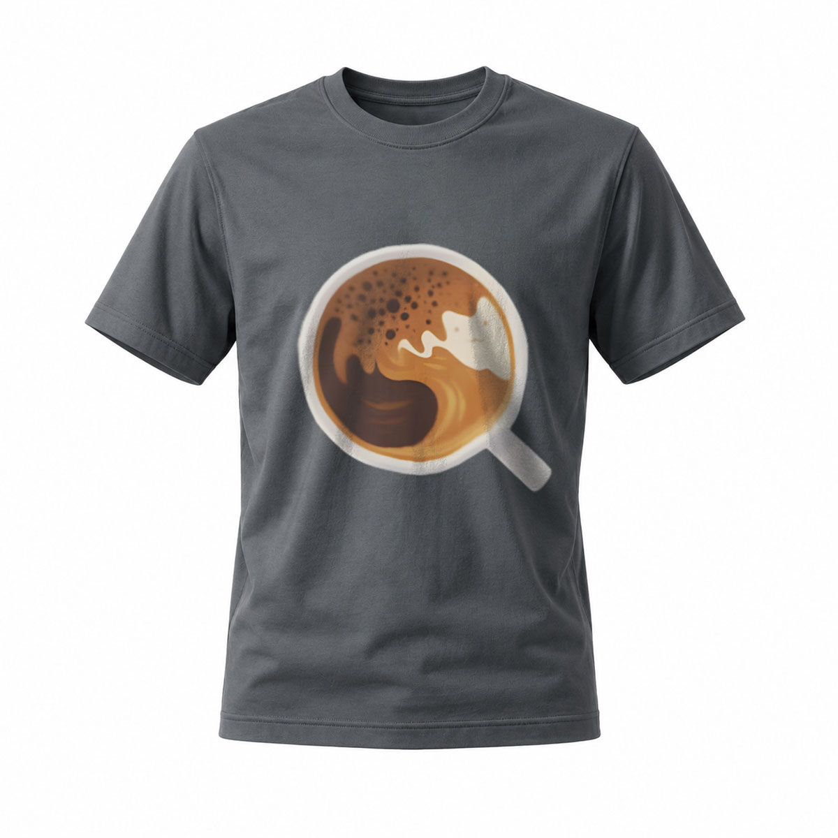 Coffee Cat Art Men's T-Shirt Gift for Coffee Lovers - Image 6