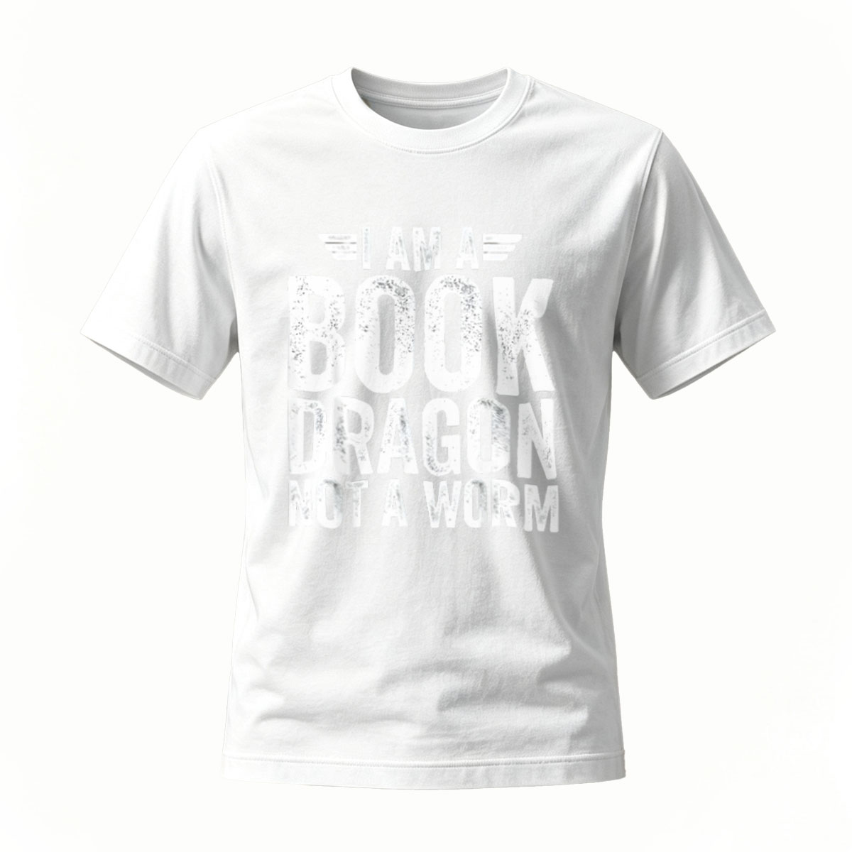 I Am A Book Dragon Not A Worm T-Shirt Men's Women's Gift Reading Lover Fashion - Image 2