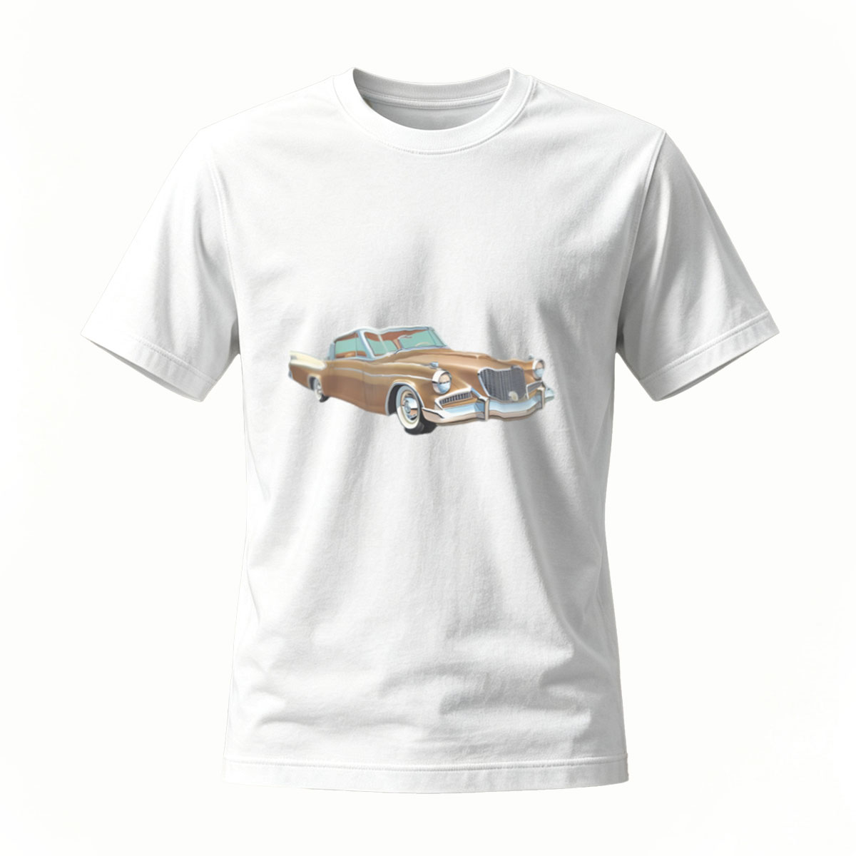 Classic Car Print Men's T-Shirt Vintage Auto Design - Image 2