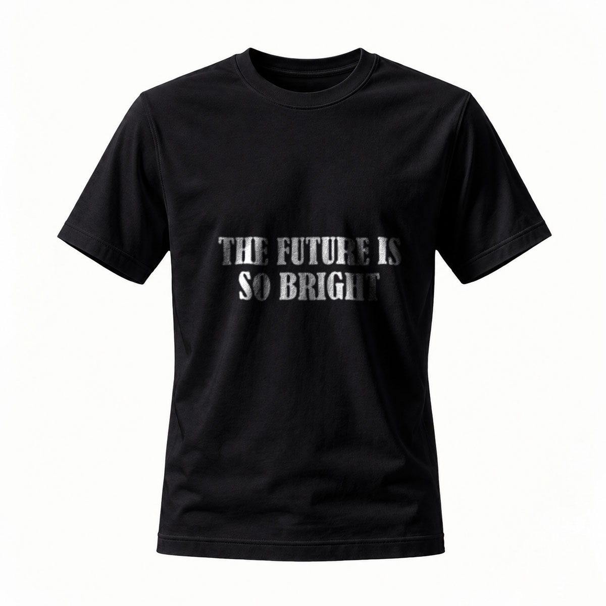 The Future Is So Bright Men's T-Shirt Black Casual Wear