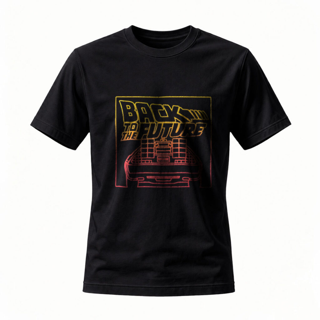 Back to the Future DeLorean Men's T-Shirt Movie Fan Gift