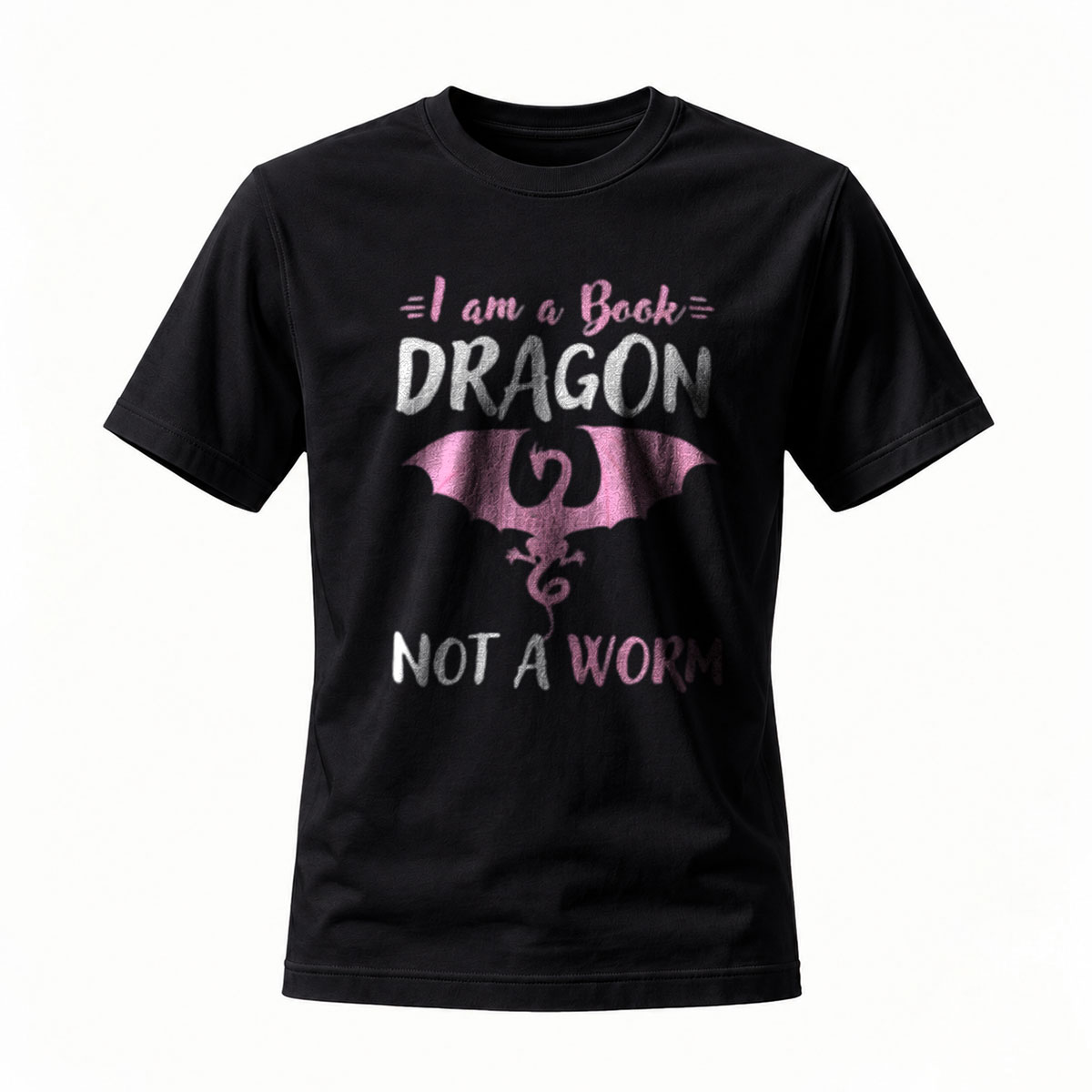 I Am A Book Dragon Not A Worm T-Shirt Men Women Funny Graphic Tees