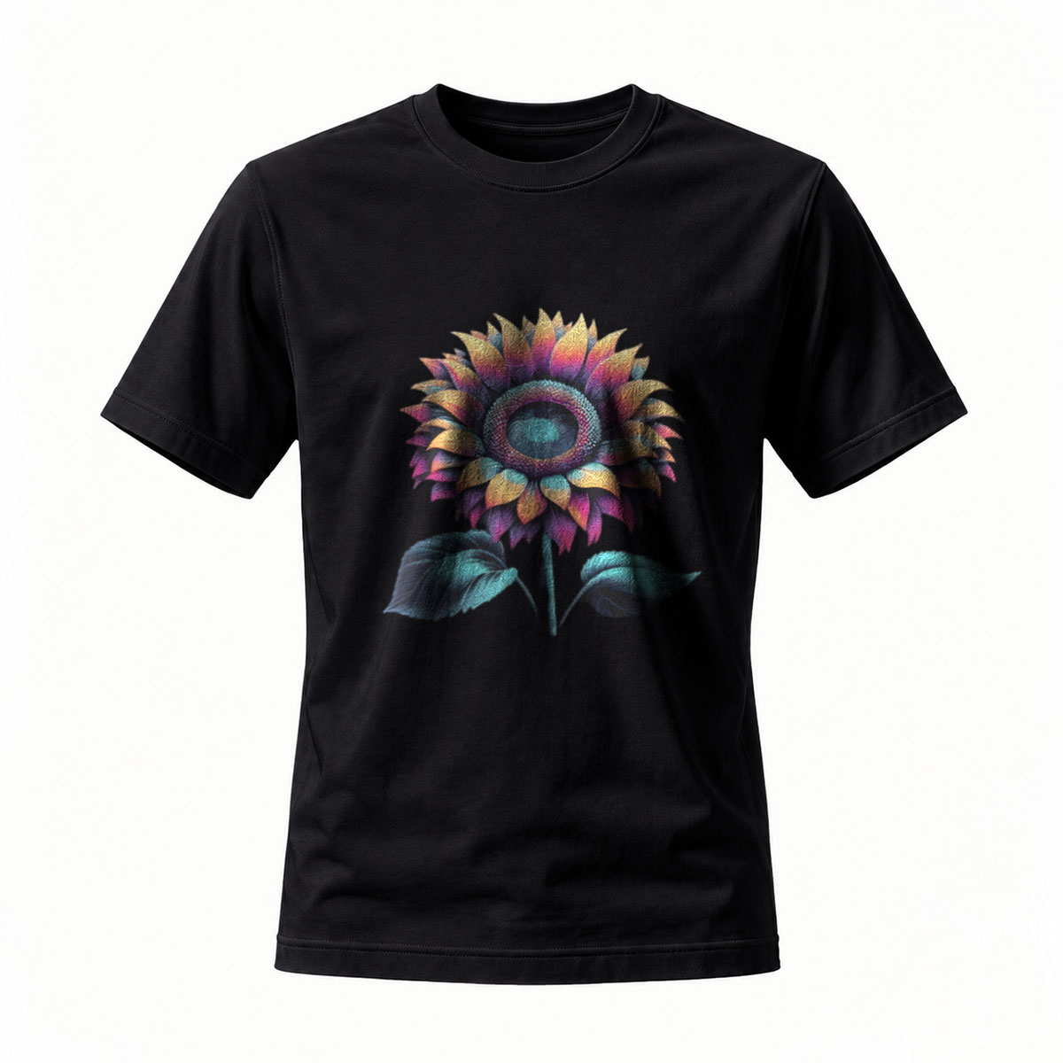 Colorful Sunflower Art Men's T-Shirt Gift for Nature Lovers
