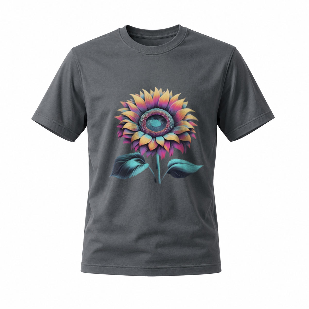 Colorful Sunflower Art Men's T-Shirt Gift for Nature Lovers - Image 6