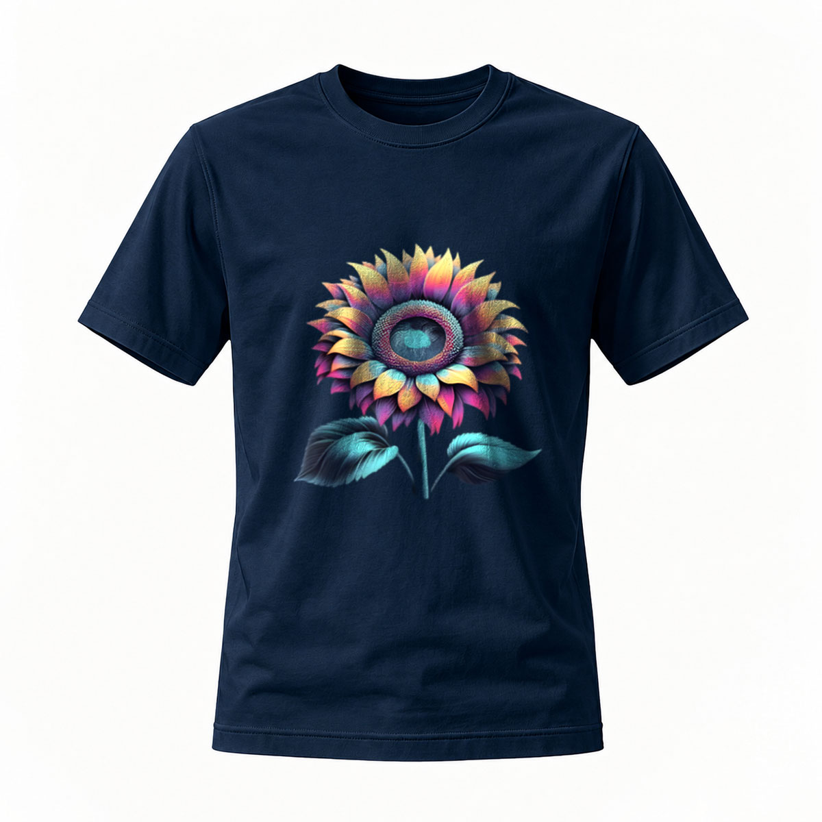 Colorful Sunflower Art Men's T-Shirt Gift for Nature Lovers - Image 7
