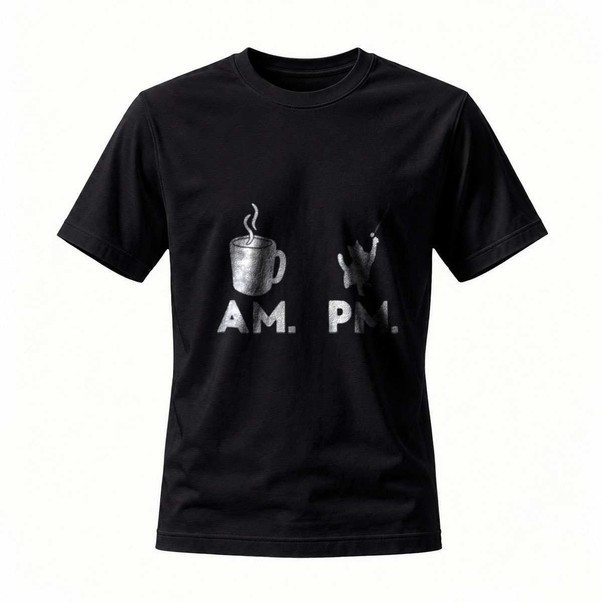 Coffee AM Beer PM Men's T-Shirt Funny Gift for Him