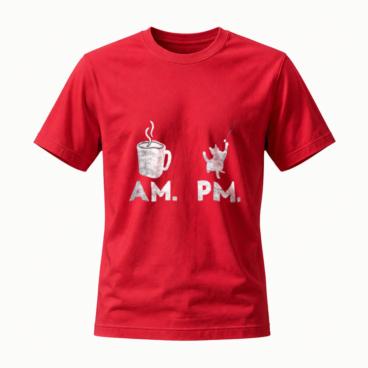 Coffee AM Beer PM Men's T-Shirt Funny Gift for Him - Image 5