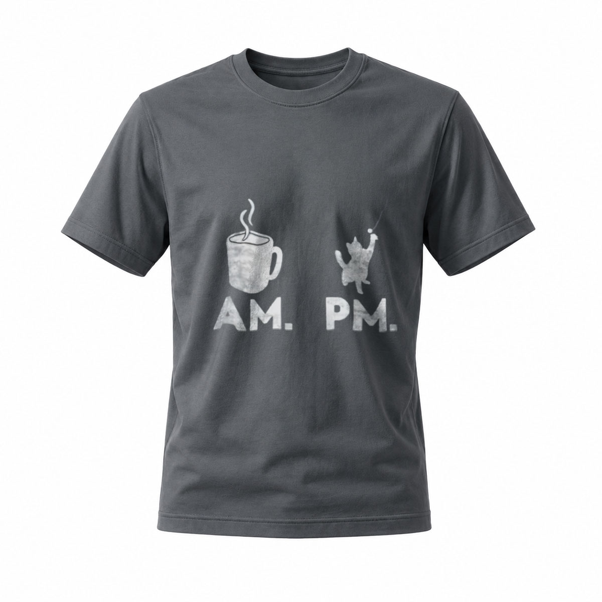 Coffee AM Beer PM Men's T-Shirt Funny Gift for Him - Image 6