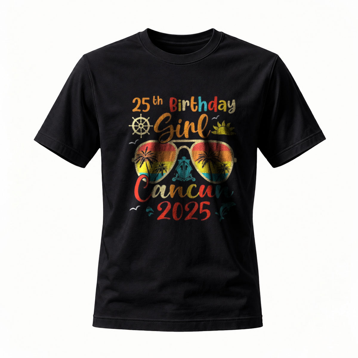 25th Birthday Girl Cancun 2025 Women's T-Shirt Summer Vacation Gift