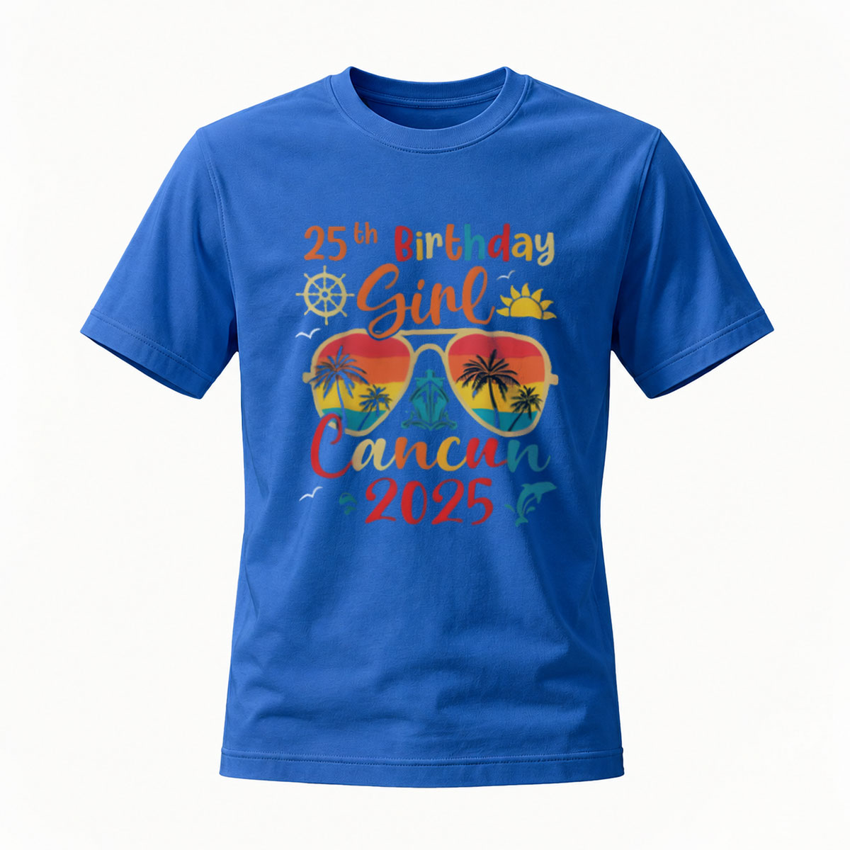 25th Birthday Girl Cancun 2025 Women's T-Shirt Summer Vacation Gift - Image 4