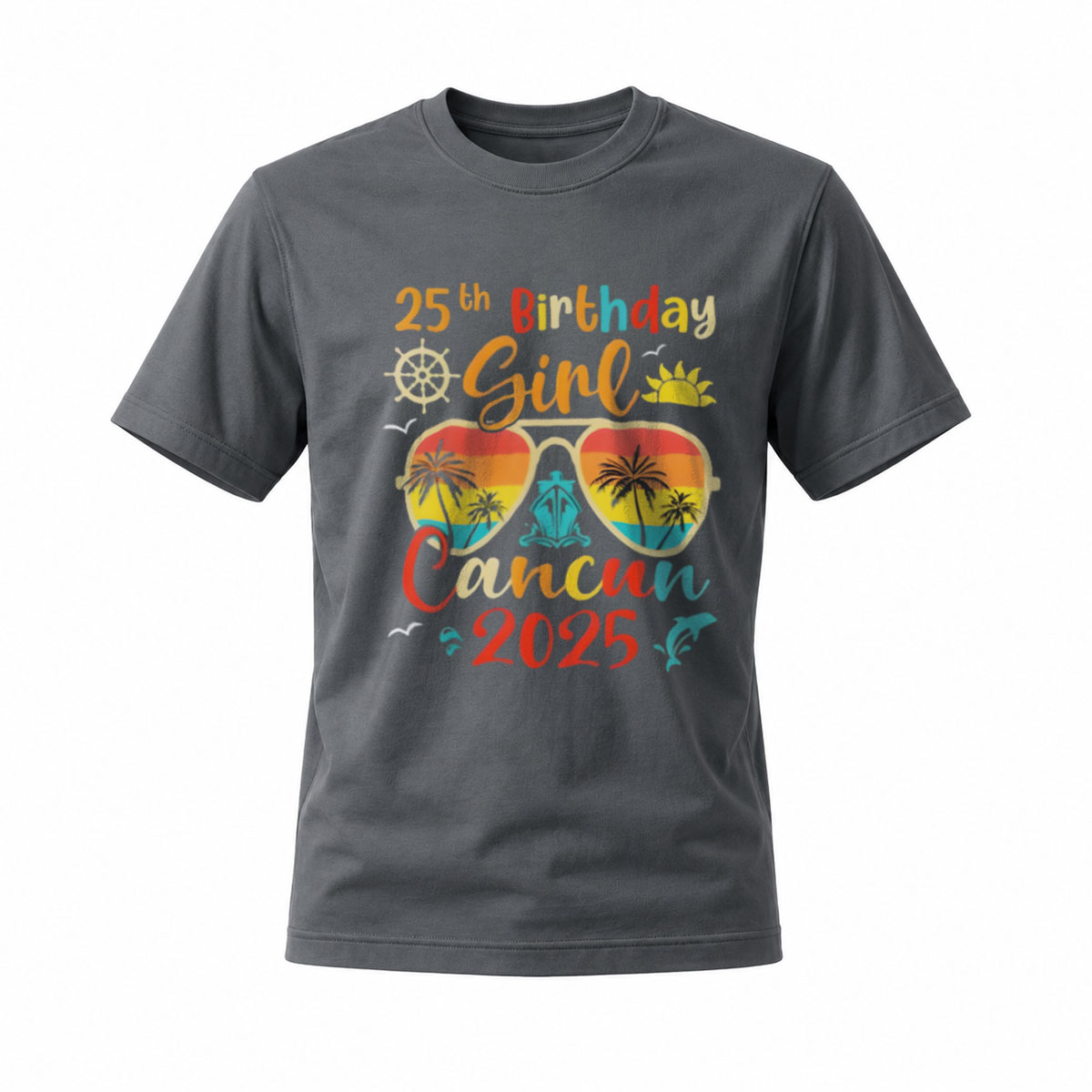 25th Birthday Girl Cancun 2025 Women's T-Shirt Summer Vacation Gift - Image 6