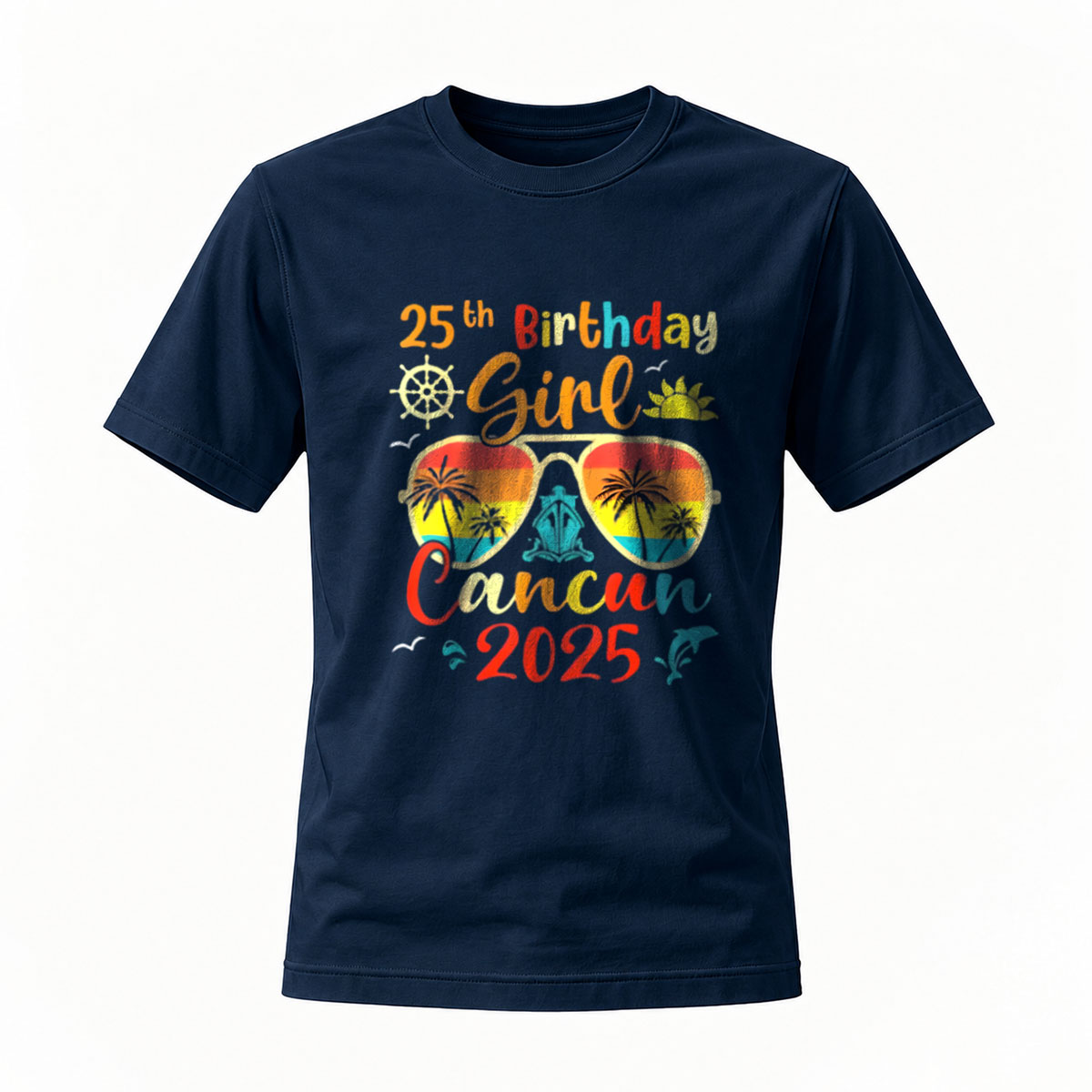 25th Birthday Girl Cancun 2025 Women's T-Shirt Summer Vacation Gift - Image 7