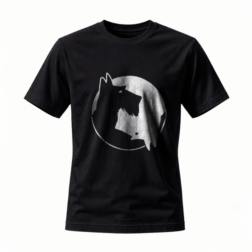 Wolf Moon Print Men's T-Shirt Casual Wear Gift Idea