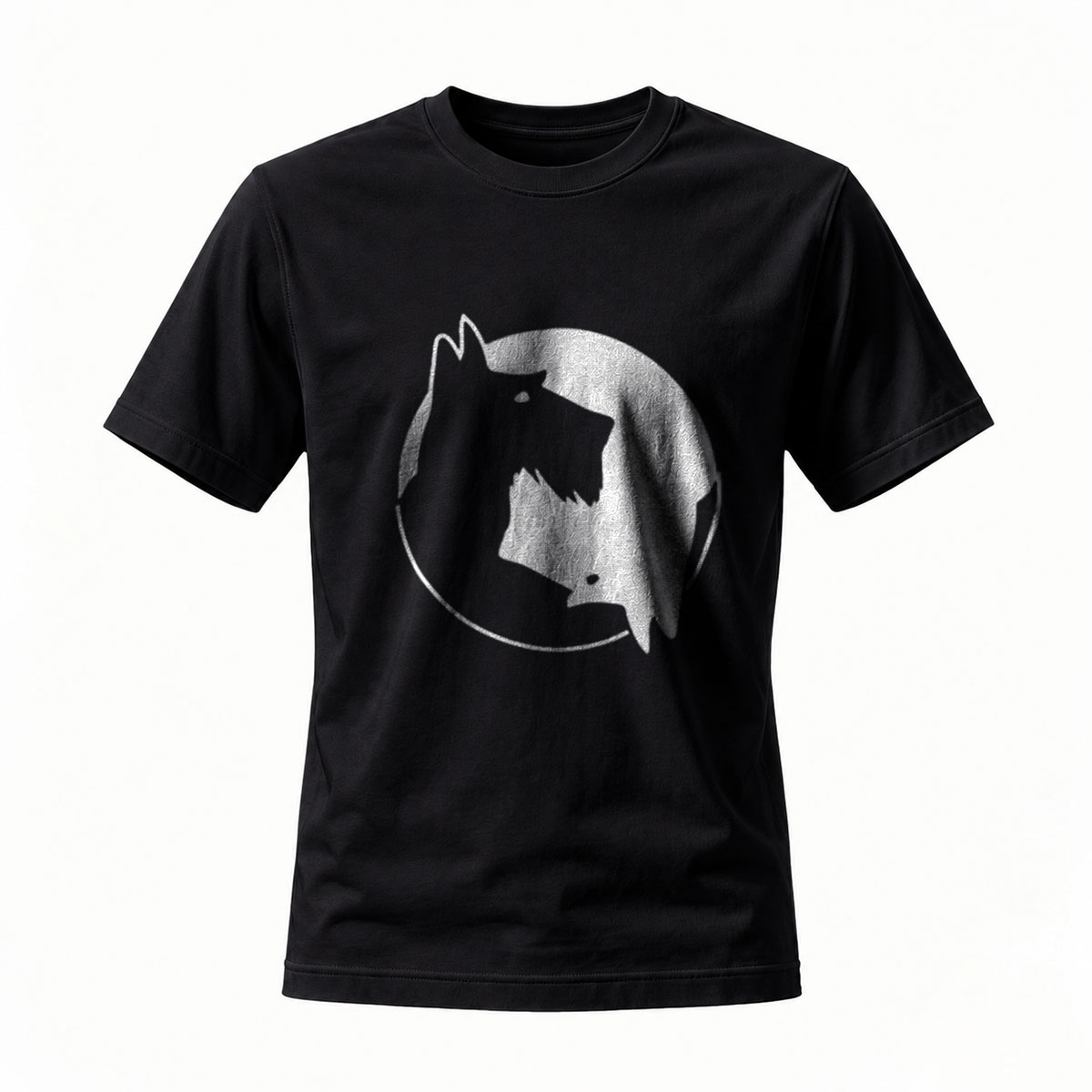 Wolf Moon Print Men's T-Shirt Casual Wear Gift Idea