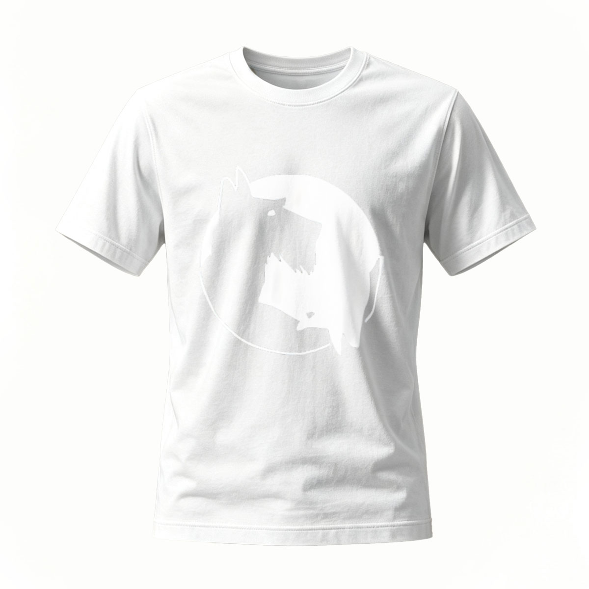 Wolf Moon Print Men's T-Shirt Casual Wear Gift Idea - Image 2
