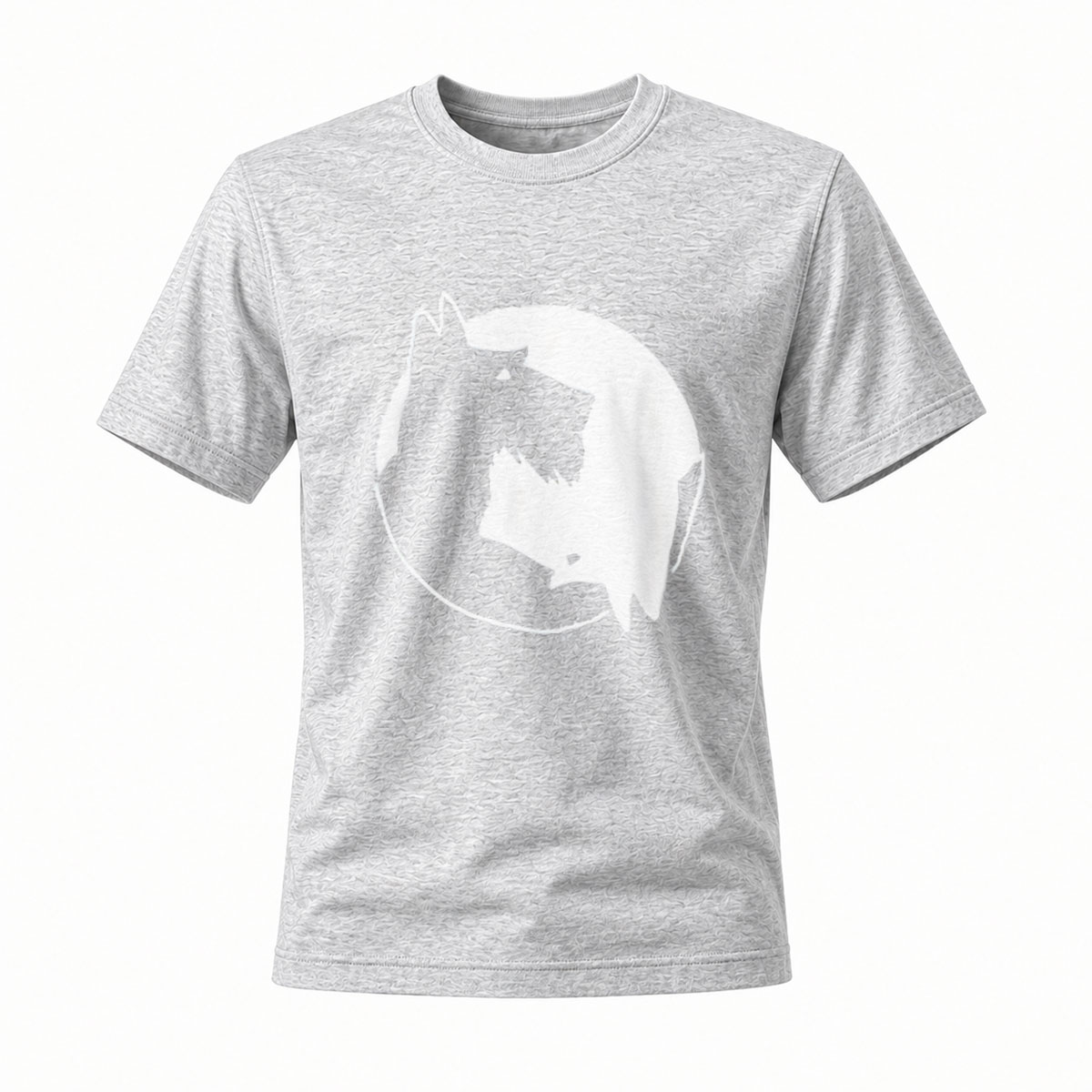 Wolf Moon Print Men's T-Shirt Casual Wear Gift Idea - Image 3