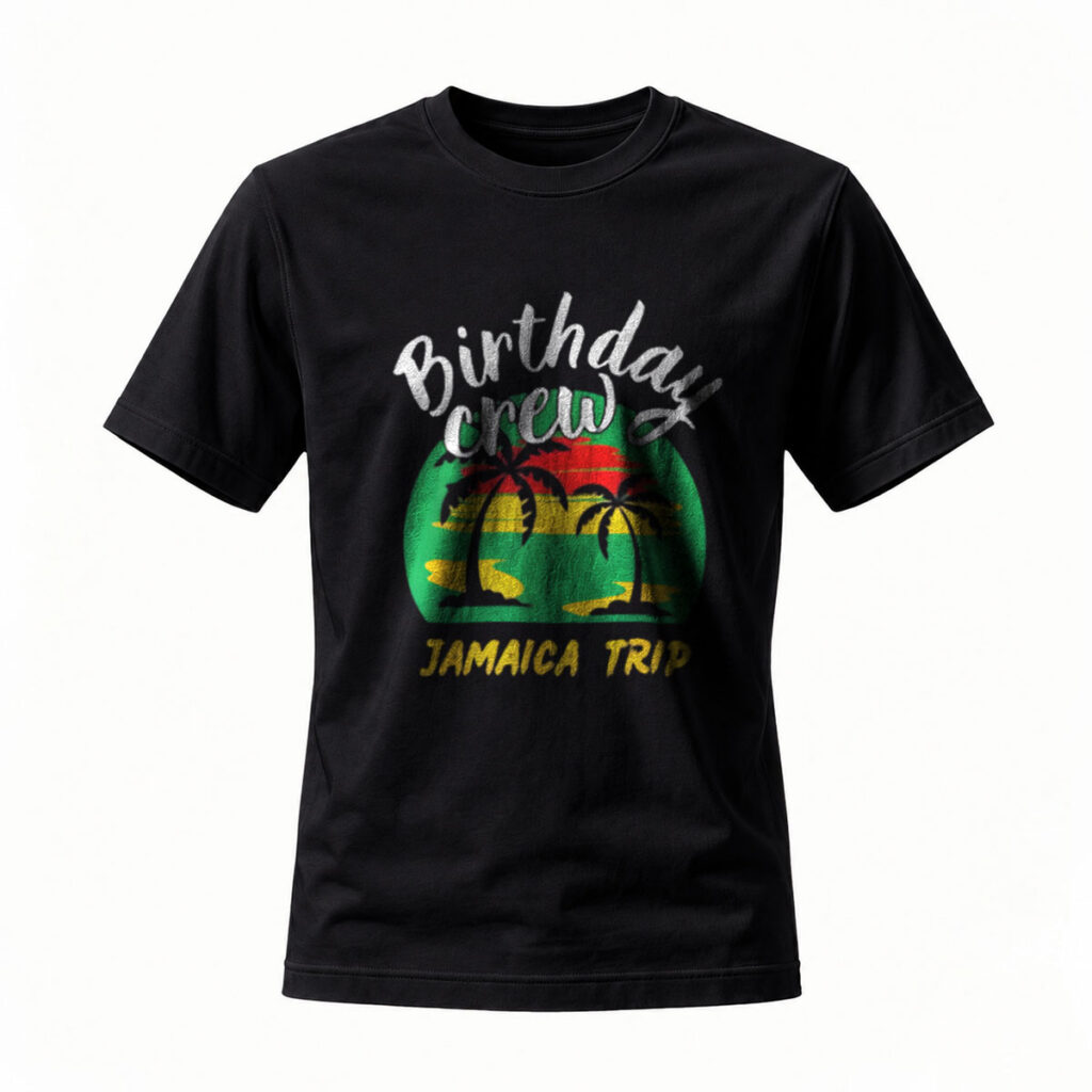 Birthday Crew Jamaica Trip T-Shirt Men's Women's Summer Travel Gift
