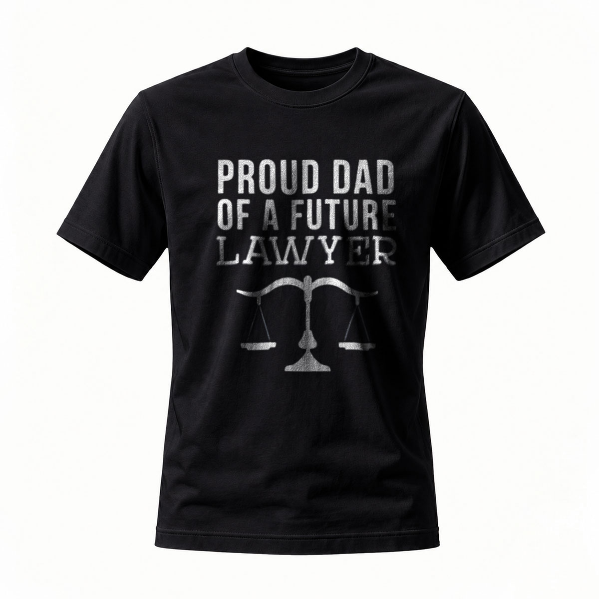 Proud Dad of Future Lawyer T-Shirt Men's Gift Justice Scale Design
