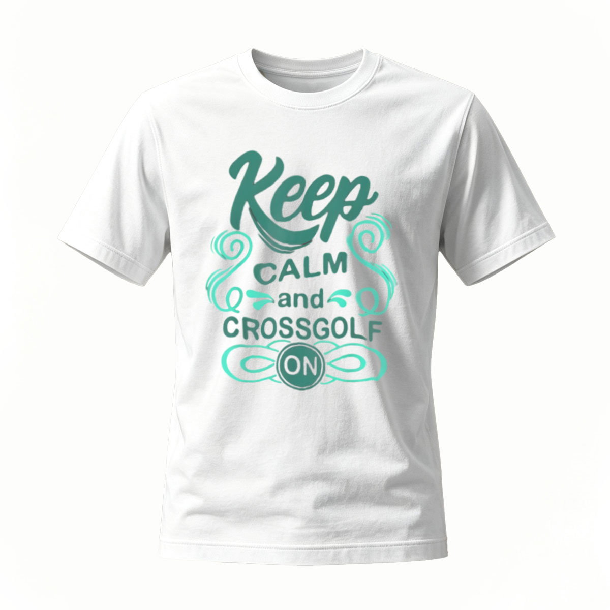 Keep Calm and Crossgolf On T-Shirt Men Women Casual Wear Gift - Image 2