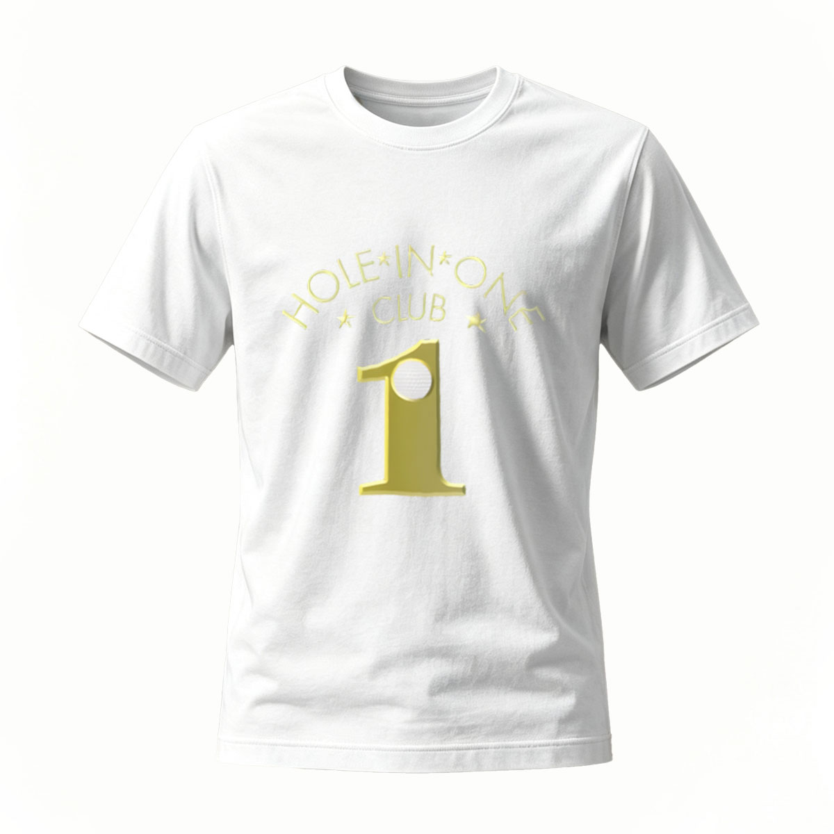 Hole In One Club Golf Shirt Men Women Black Gold Design Gift - Image 2