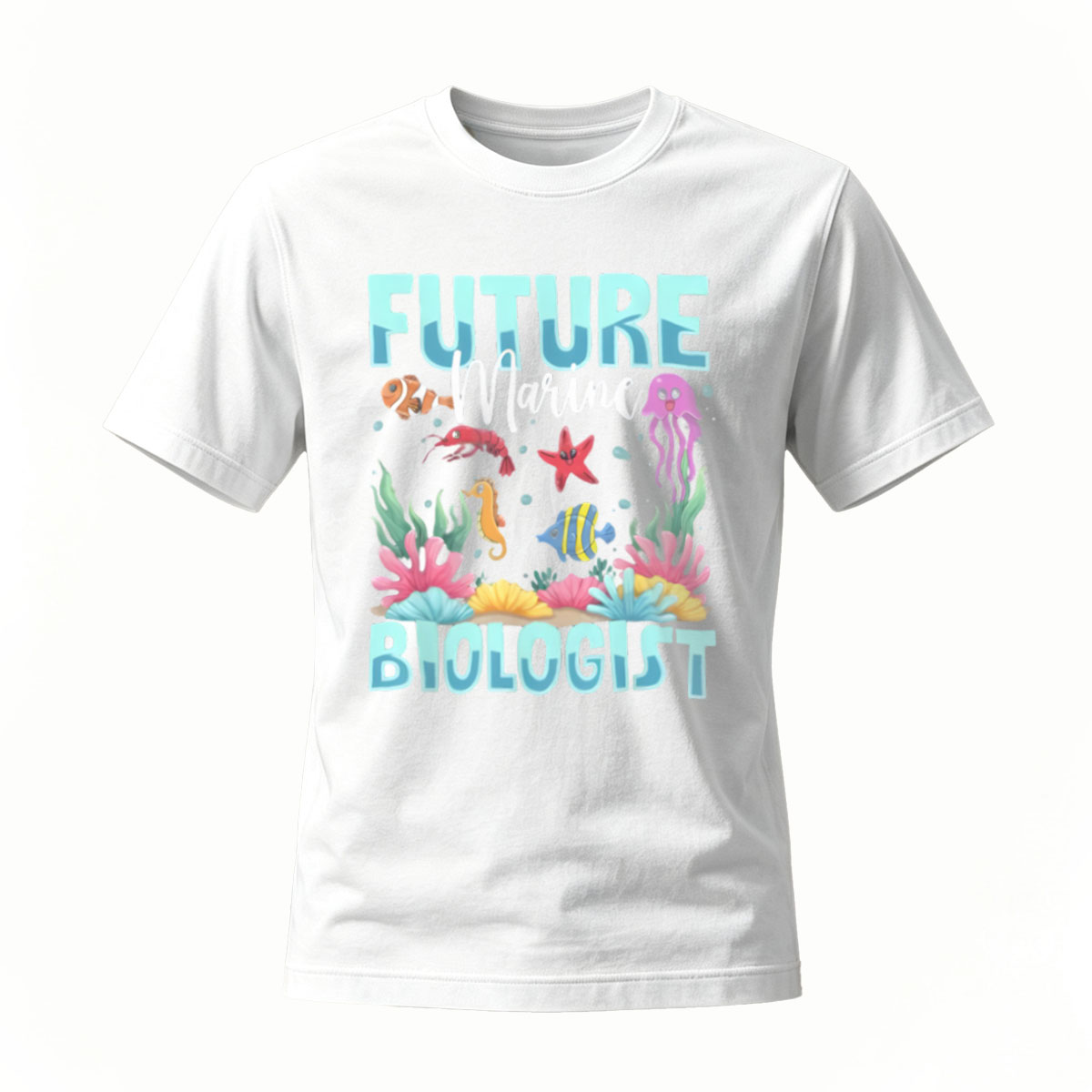 Future Marine Biologist T-Shirt Kids Ocean Life Design - Image 2