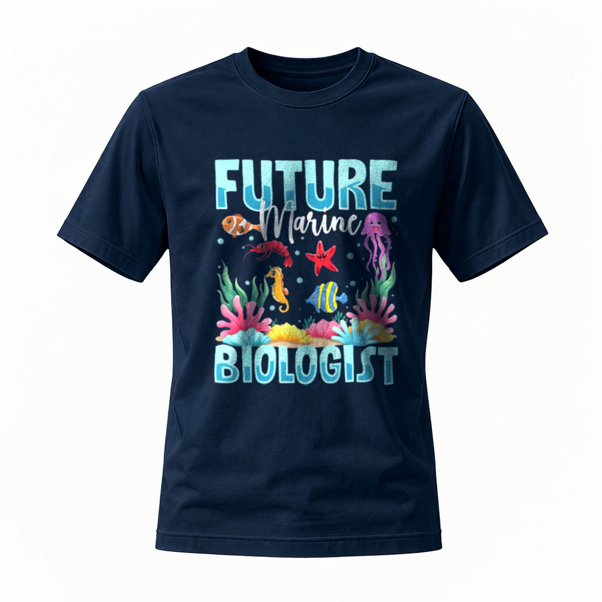 Future Marine Biologist T-Shirt Kids Ocean Life Design - Image 7