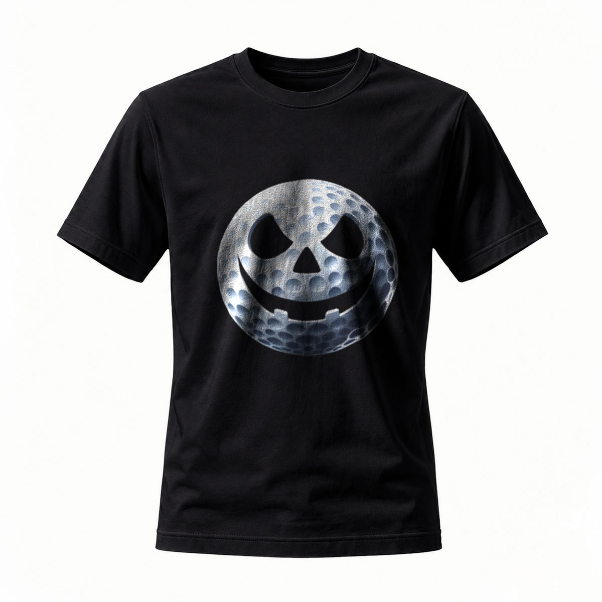 Men's Halloween Golf Ball Jack O Lantern T-Shirt