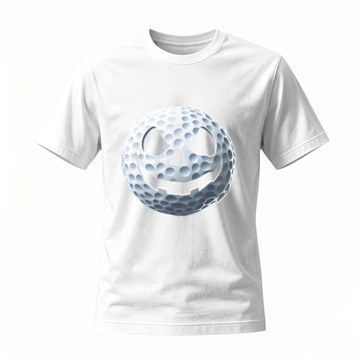 Men's Halloween Golf Ball Jack O Lantern T-Shirt - Image 2
