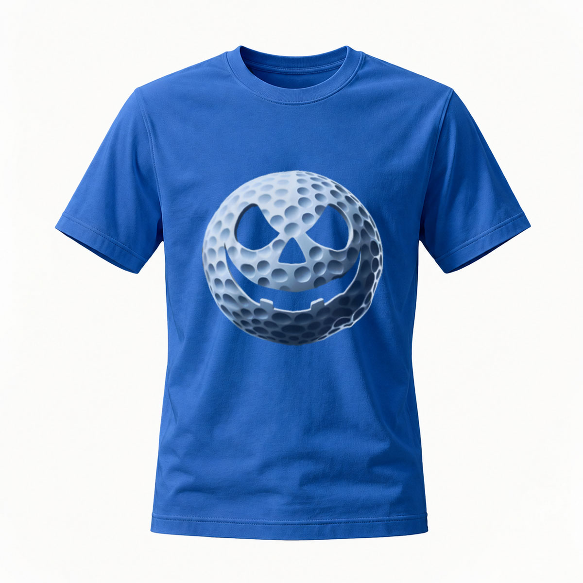 Men's Halloween Golf Ball Jack O Lantern T-Shirt - Image 4